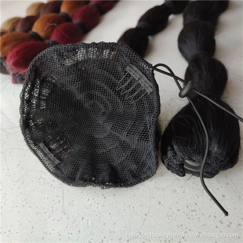 Bubble Drawstring Ponytail Kinky Straight Synthetic Pony Tail Hairpieces Clip in Hair Extension